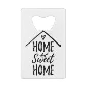 Thuisbioscoopprijsopgave Nieuw thuiswoningdecor Creditkaart Flessenopener (Achterkant)