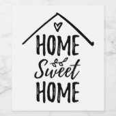 Thuisbioscoopprijsopgave Nieuw thuiswoningdecor Wijn Etiket (Enkel label)