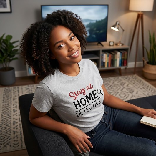 Thuisblijvende detective True Crime T-shirt