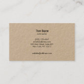 Thuisbouw en Carpenter Wood Plane Logo Visitekaartje (Achterkant)