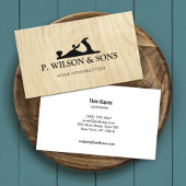 Thuisbouw en houtkorrel visitekaartje