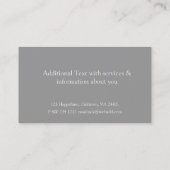 Thuisbouwer - Constructie Visitekaartje (Achterkant)