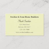 Thuisbouwmachines Visitekaartje (Achterkant)