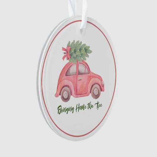 Thuisbrengen van de boom, Acryl Ornament (voorkant)