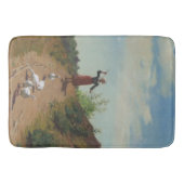 Thuisbrengen van de Ganzenkudde (door Paul Peel) Badmat (Voorkant)