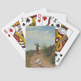 Thuisbrengen van de Ganzenkudde (door Paul Peel) Pokerkaarten