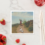 Thuisbrengen van de Ganzenkudde (door Paul Peel) Servet (Insitu)