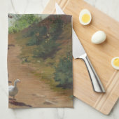 Thuisbrengen van de Ganzenkudde (door Paul Peel) Theedoek (Quarter Fold)