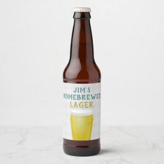 Thuisbrouwer Bier Etiket (Voorkant)