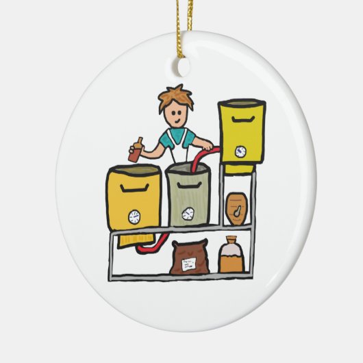 Thuisbrouwerij Keramisch Ornament (Links)