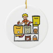 Thuisbrouwerij Keramisch Ornament (Achterkant)