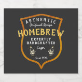 Thuisbrouwsel Authentiek Origineel Recept Logo Cre Bier Etiket (Enkel label)