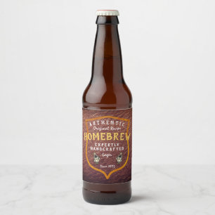 Thuisbrouwsel Authentiek Origineel Recept Nep Leer Bier Etiket