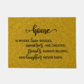 Thuiscitaat | Goud Deurmat (Voorkant)