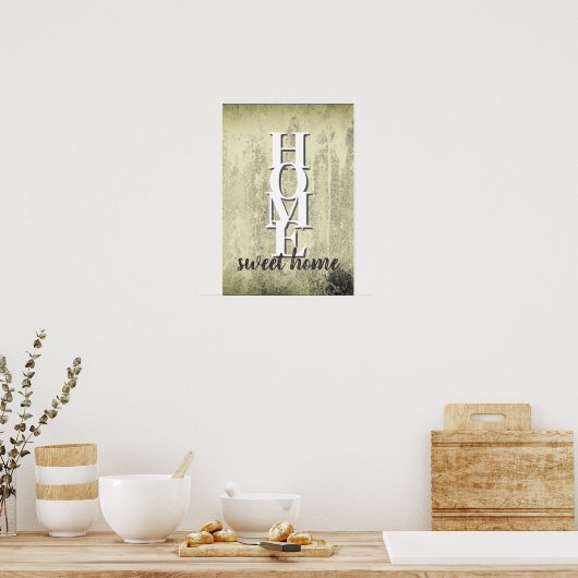 thuiscitaat in nood poster (Keuken)