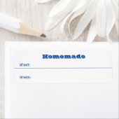 Thuisconserven Homemade Mason Jar Dated Food Etiket (Insitu)