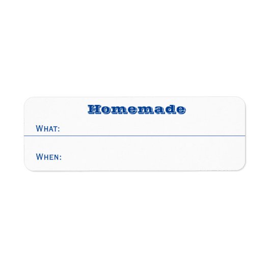Thuisconserven Homemade Mason Jar Dated Food Etiket (Voorkant)