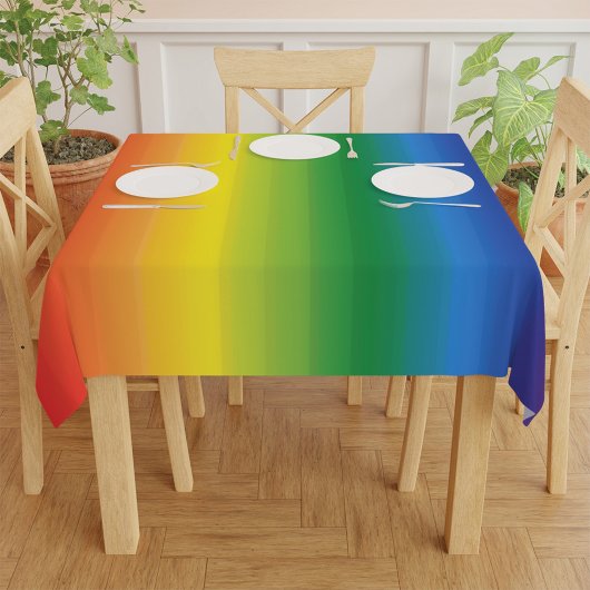 Thuisdecor Ombre Rainbow Pattern en Partij Tafelkleed