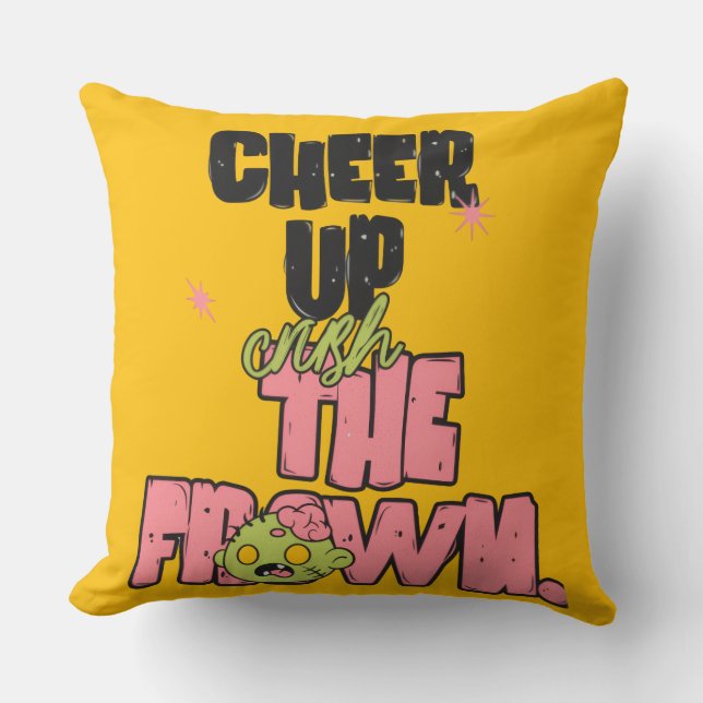 THUISDECORATIE VERPLETTER DE FRONS CHEER UP KUSSEN (Voorkant)