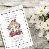 Thuisfeest 80e verjaardag Drop-In Kaart