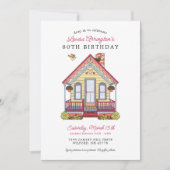 Thuisfeest 80e verjaardag Drop-In Kaart (Voorkant)