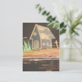 Thuisfoto's met zelfgemaakte kunst briefkaart (Staand voorkant)