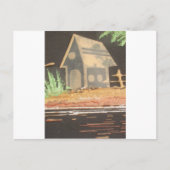 Thuisfoto's met zelfgemaakte kunst briefkaart (Voorkant)