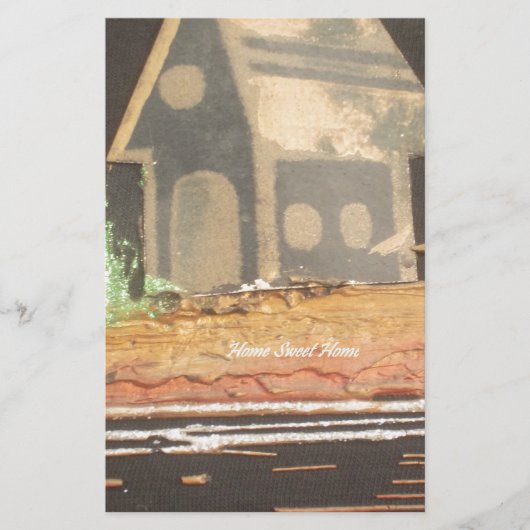 Thuisfoto's met zelfgemaakte kunst briefpapier (Voorkant)