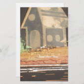 Thuisfoto's met zelfgemaakte kunst briefpapier (Voorkant / Achterkant)