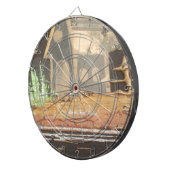 Thuisfoto's met zelfgemaakte kunst dartbord (Voorkant Rechts)