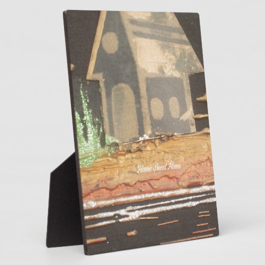 Thuisfoto's met zelfgemaakte kunst fotoplaat (Zijkant)