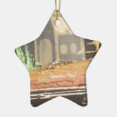 Thuisfoto's met zelfgemaakte kunst keramisch ornament (Links)