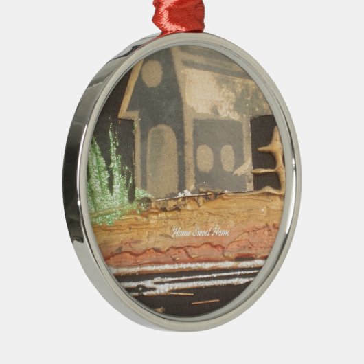 Thuisfoto's met zelfgemaakte kunst metalen ornament (Rechts)