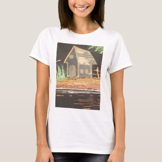 Thuisfoto's met zelfgemaakte kunst t-shirt (Voorkant)