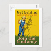 Thuisfront sluit zich aan bij de WWI-propaganda va Briefkaart (Voorkant / Achterkant)