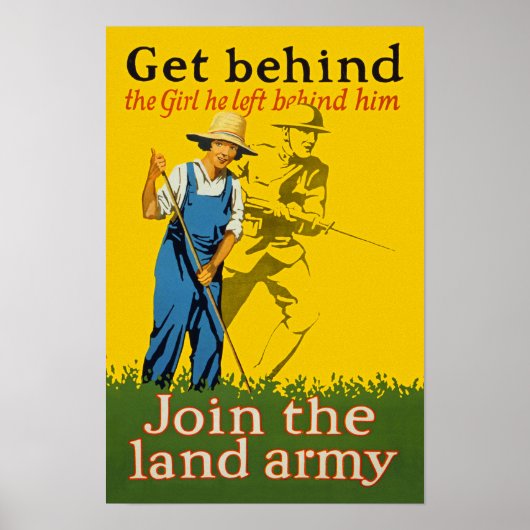 Thuisfront sluit zich aan bij de WWI-propaganda va Poster (Voorkant)