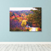 THUISGAAN IN DE HERFST canvas Afdruk (Insitu (Houten vloer))