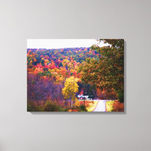 THUISGAAN IN DE HERFST canvas Afdruk