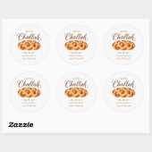 Thuisgebakken Challa Brood Keuken Label (Vel)