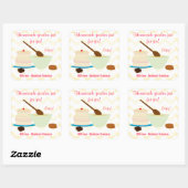 Thuisgebloed goostercadeLabel Vierkante Sticker (Vel)