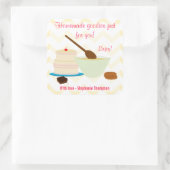 Thuisgebloed goostercadeLabel Vierkante Sticker (Tas)