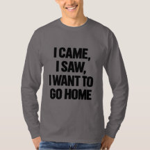 Thuisgebonden Motto Typografie T-shirt