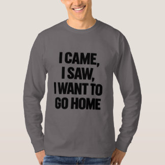 Thuisgebonden Motto Typografie T-shirt