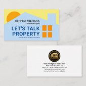 Thuisgebouw Silhouette Sunrise Sky Visitekaartje (Voorkant / Achterkant)