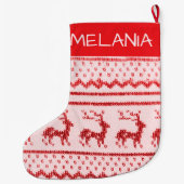 Thuisgebreide kerstcadeaus grote kerstsok (Achterkant)