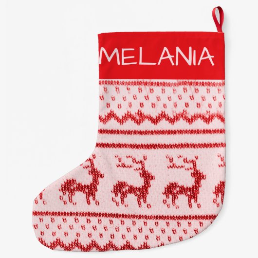 Thuisgebreide kerstcadeaus grote kerstsok (Achterkant)