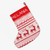 Thuisgebreide kerstcadeaus grote kerstsok (Achterkant (Hangend))