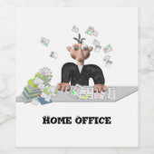 Thuisgebruik, persoonlijk Kantoor Wijn Etiket (Enkel label)