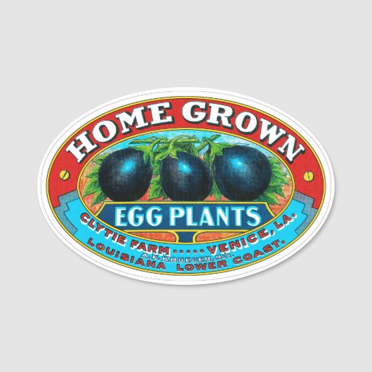 Thuisgegroeide Planten Naamplaatje (Voorkant)