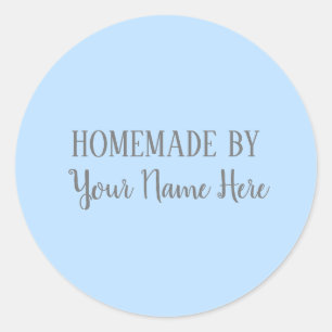 Thuisgemaakt door Bakkerij Koek Cake Helder Plezie Ronde Sticker